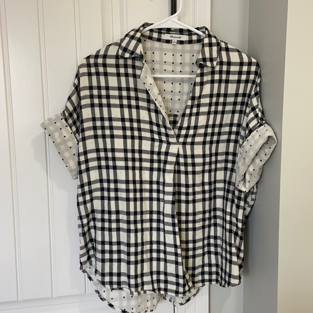 Madewell Courier Button Back Shirt